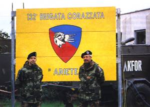 La sede del Battaglione Logistico "Ariete" in Kossovo